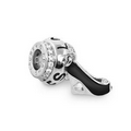 Lauren G. Adams Gabriella Black & Silver Shoe Charm W/ Silver & Black Bead